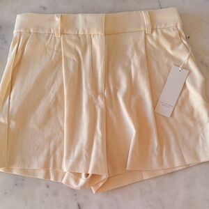 Calypso St. Barth High Waist Yellow Pleated Shorts size 2